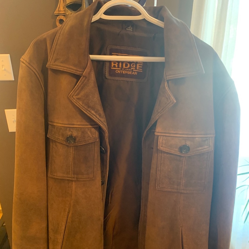 Stone Ridge - brown leather jacket , size Large